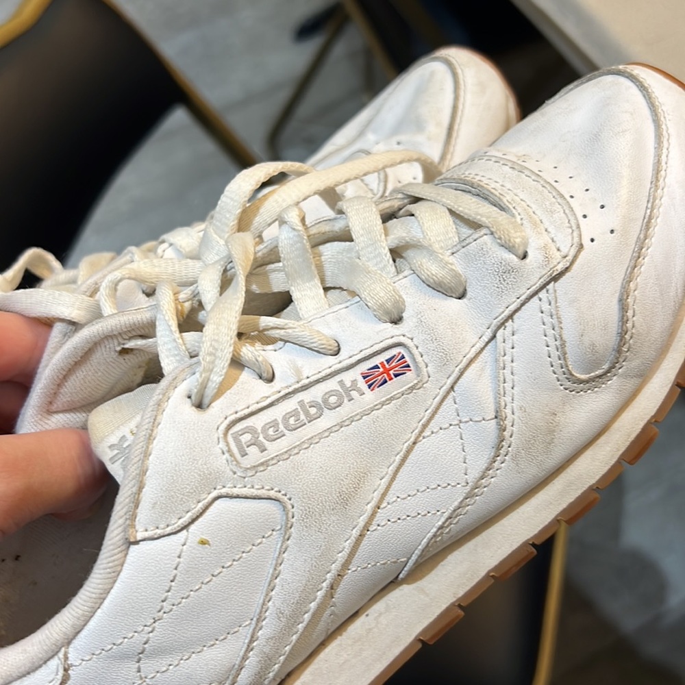 Reebok white womens sneakers